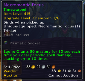 Baleroc trinket