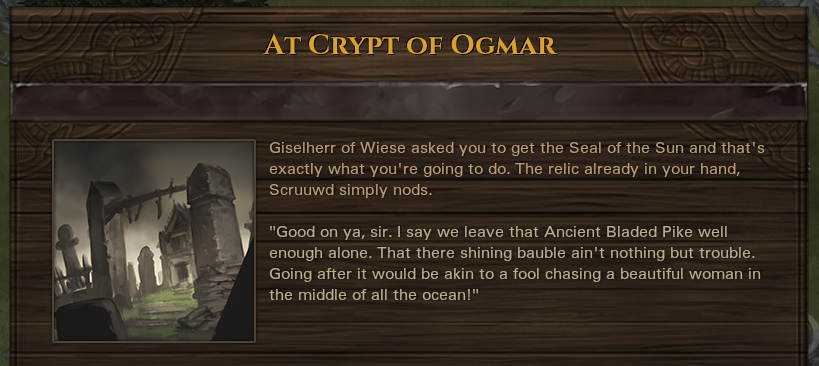 No mucking about with ancient weapons